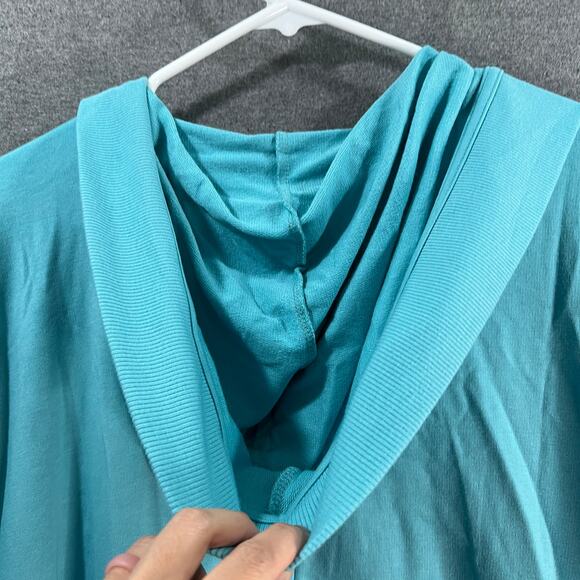 Belle Body by Kim Gravel TripleLuxe French Terry Open Car Spa Blue, Size 1X - Picture 13 of 14